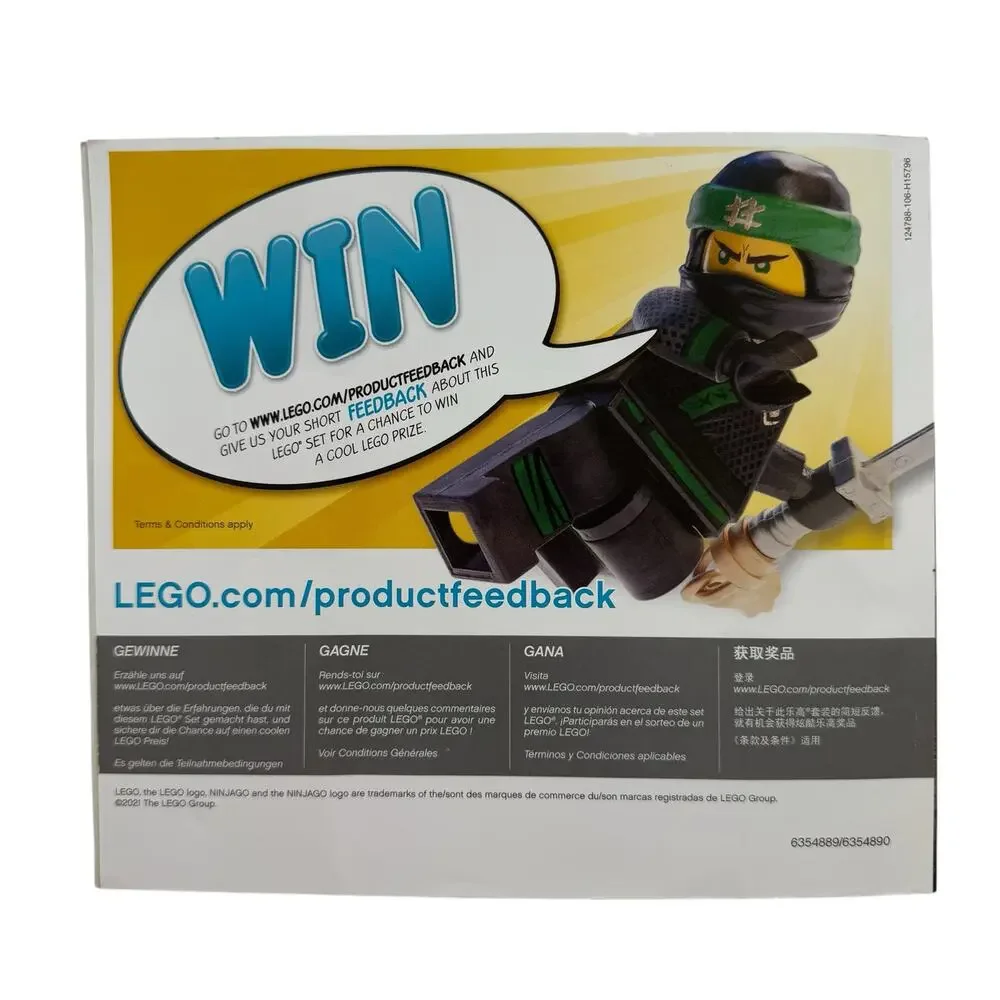 LEGO NINJAGO Legacy X-1 Ninja Charger 71737 Instruction Book for Building Kit